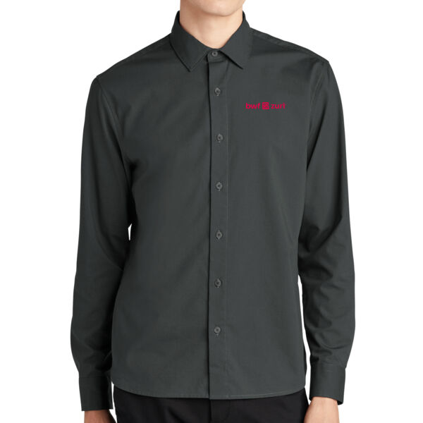 MERCER+METTLE™ Long Sleeve Stretch Woven Shirt - Embroidered Logo Thumbnail