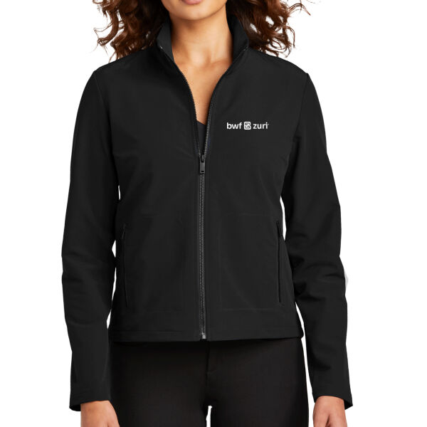 Mercer+Mettle™ Women’s Stretch Soft Shell Jacket - Embroidered Logo Thumbnail