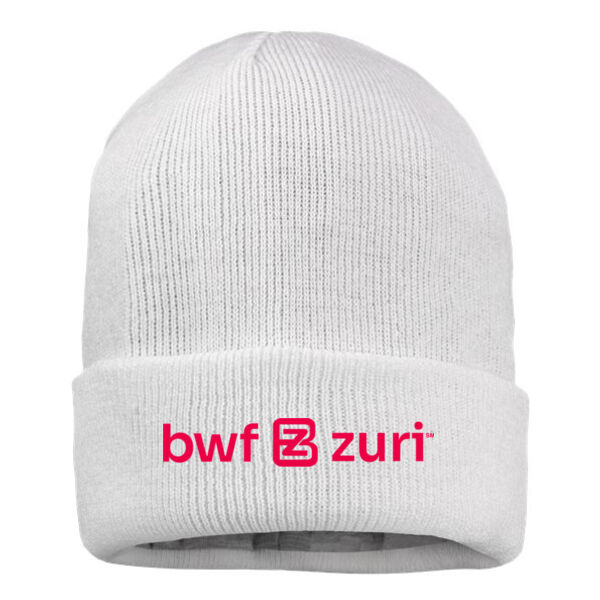 Sportsman 12" Jersey Lined Cuffed Beanie - Embroidered Logo Thumbnail