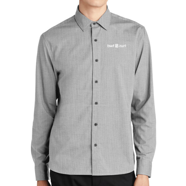 Mercer + Mettle Long Sleeve Stretch Woven Shirt - Embroidered Logo Thumbnail