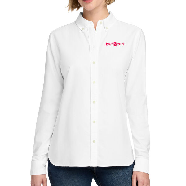 Brooks Brothers Women's Casual Oxford Cloth Shirt - Embroidered Logo Thumbnail