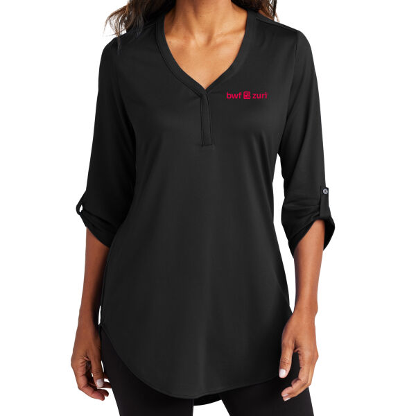 Port Authority Women's City Stretch 3/4 Sleeve Tunic - Embroidered Logo Thumbnail