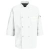 Eight Pearl Button Chef Coat with Thermometer Pocket Thumbnail
